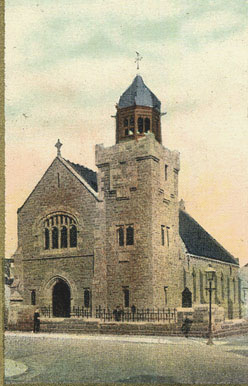 Carmyle United Free Church - Probably photographed around the time of its opening Thusday 7th March 1907 - Card date 1907 - Published by Walker, Post Office, Carmyle